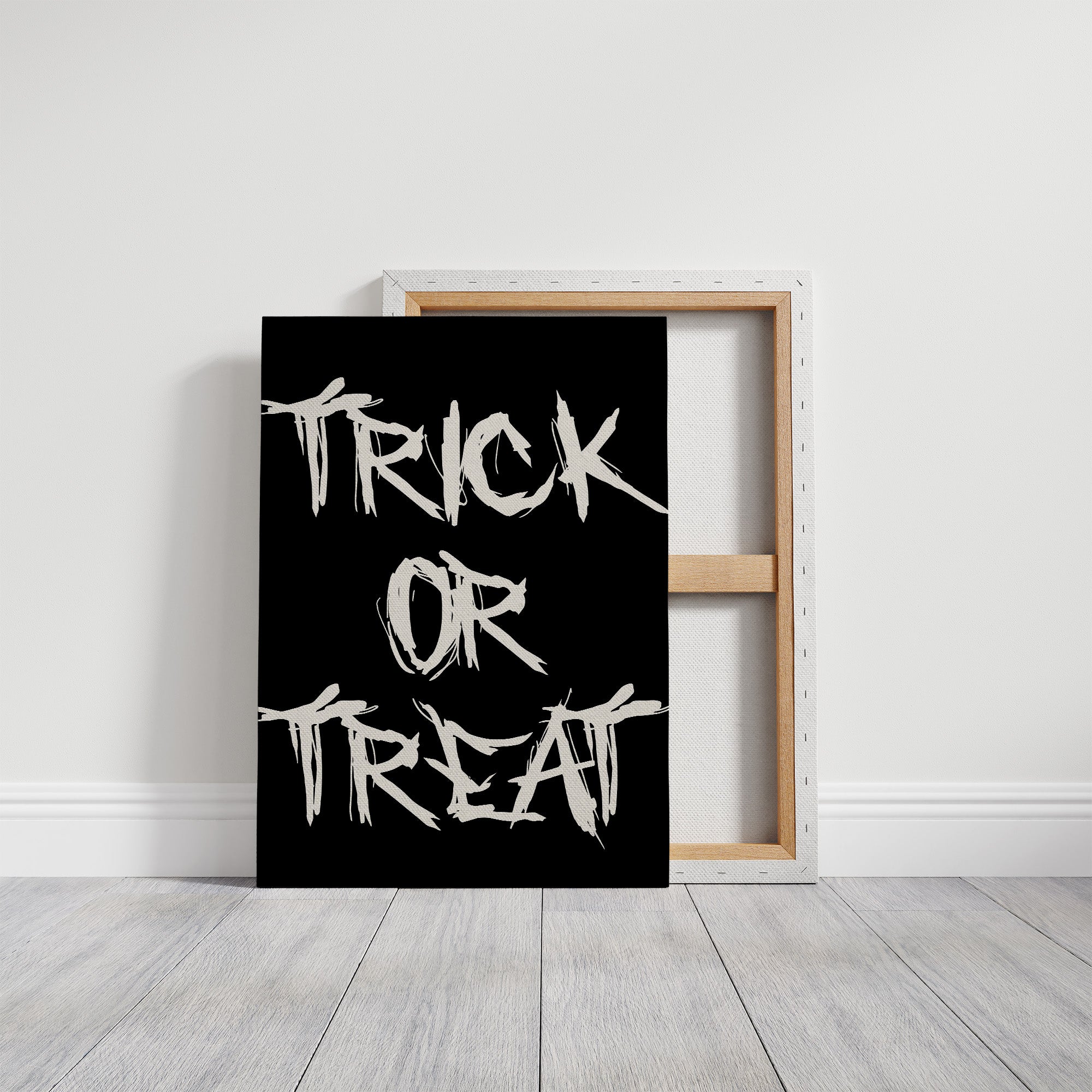 Stark Words Against Midnight Canvas