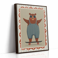 Cool Skateboard Bear Illustration