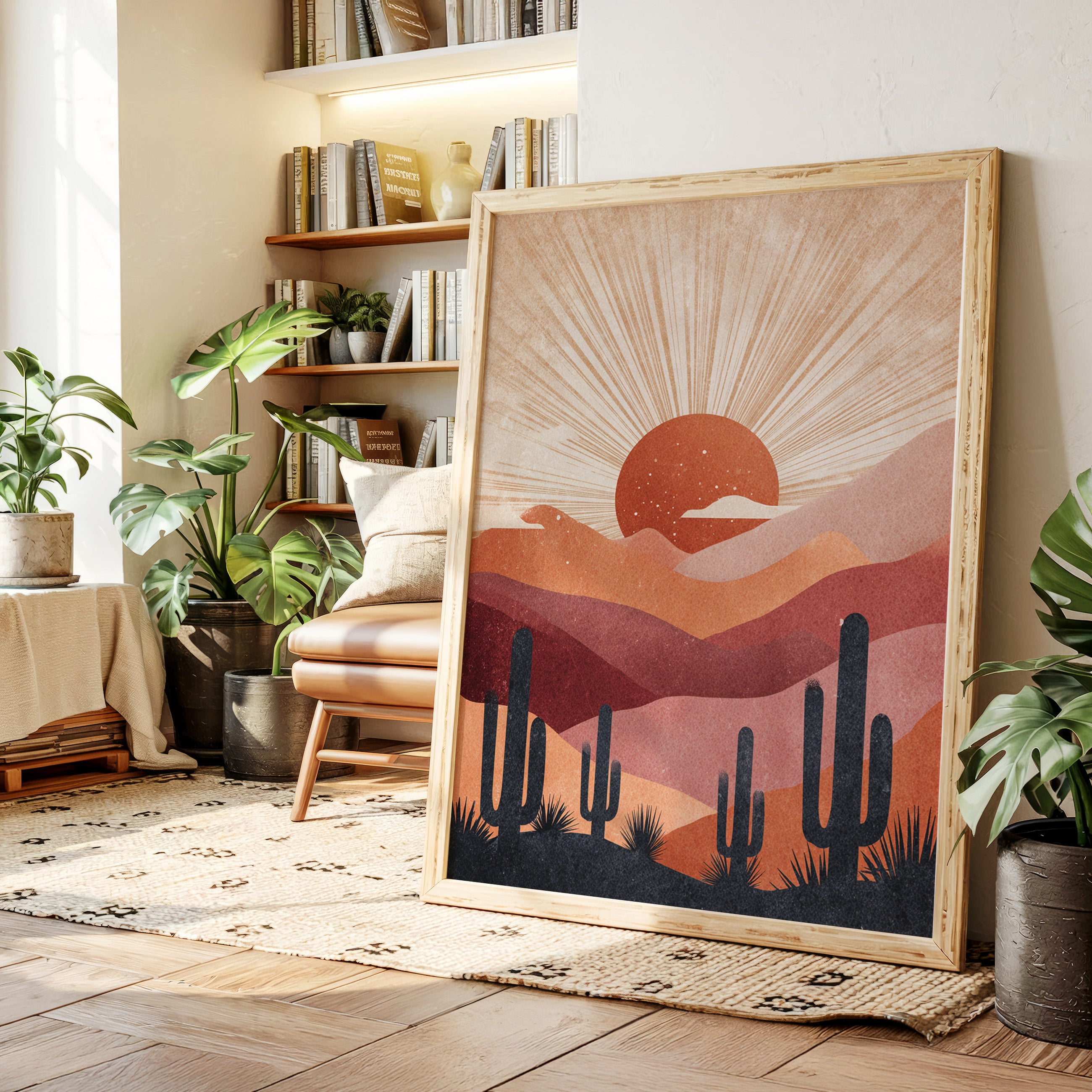 Desert Sunsets and Silent Sentinels