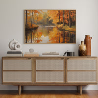 Autumn River Holds Golden Stories