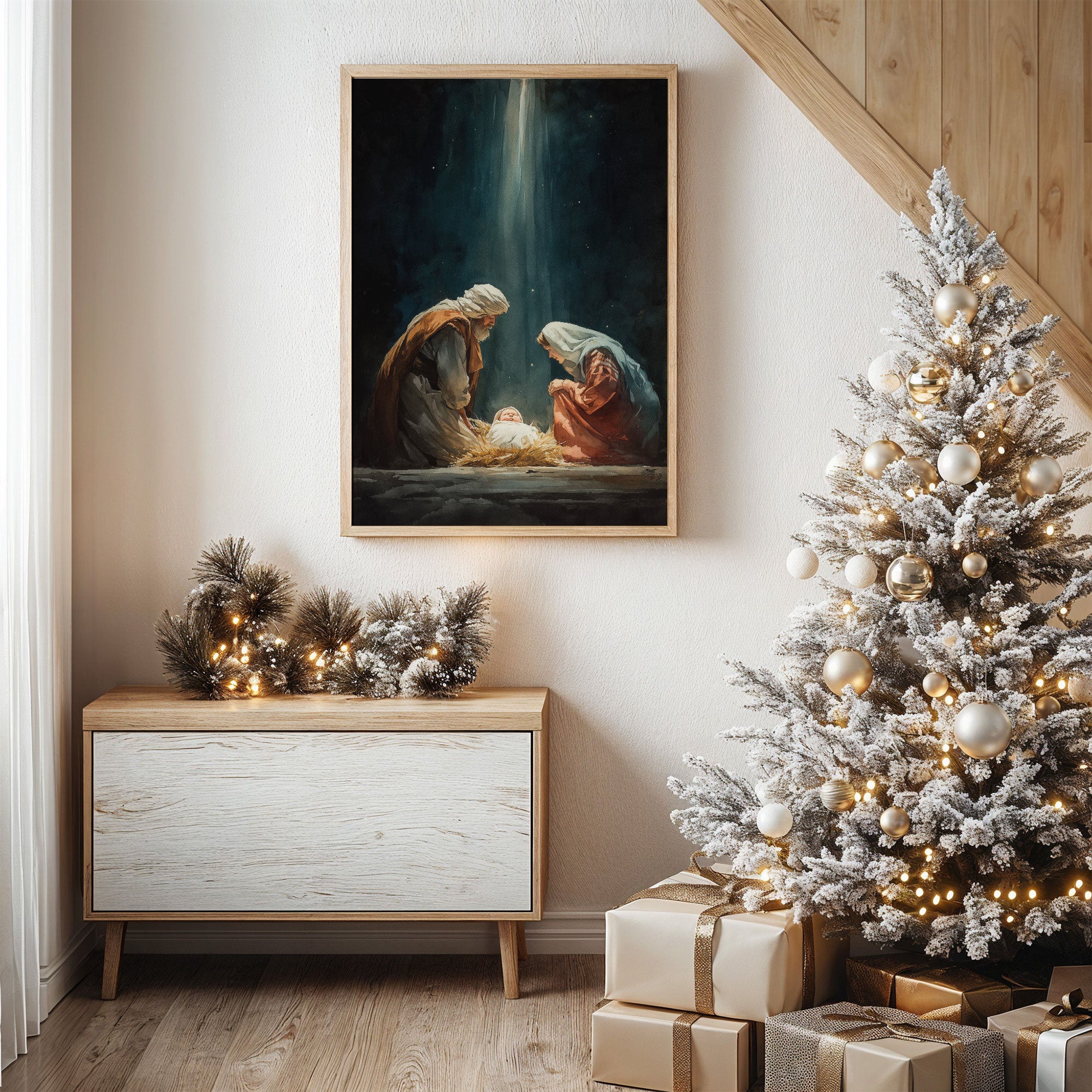 Celestial Light Bathes Sacred Night