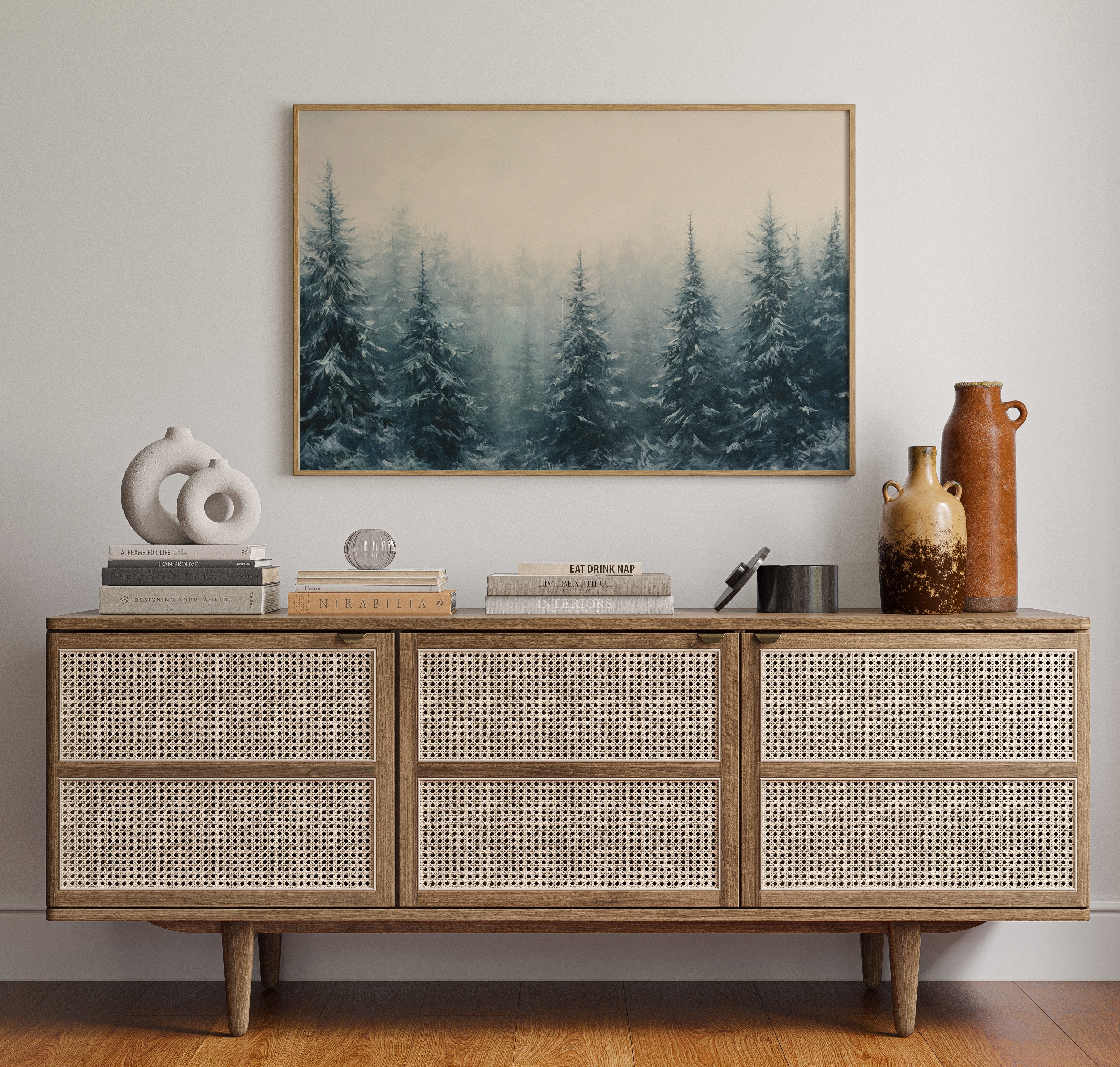 Winter Pines Hold Morning Secrets