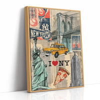 I Love NY: Vintage City Collage