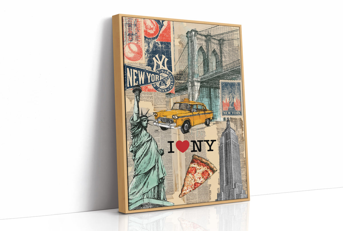 I Love NY: Vintage City Collage