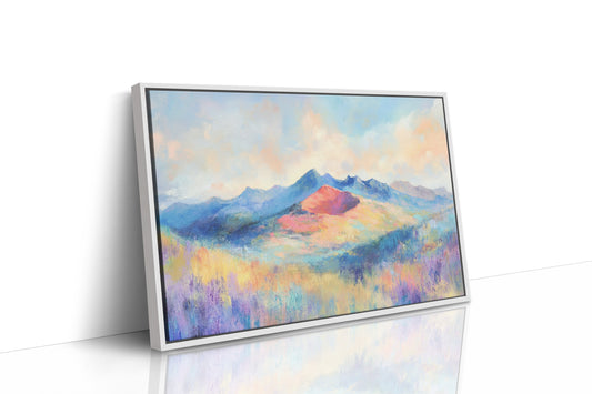 Lavender Fields Meet Coral Mountains