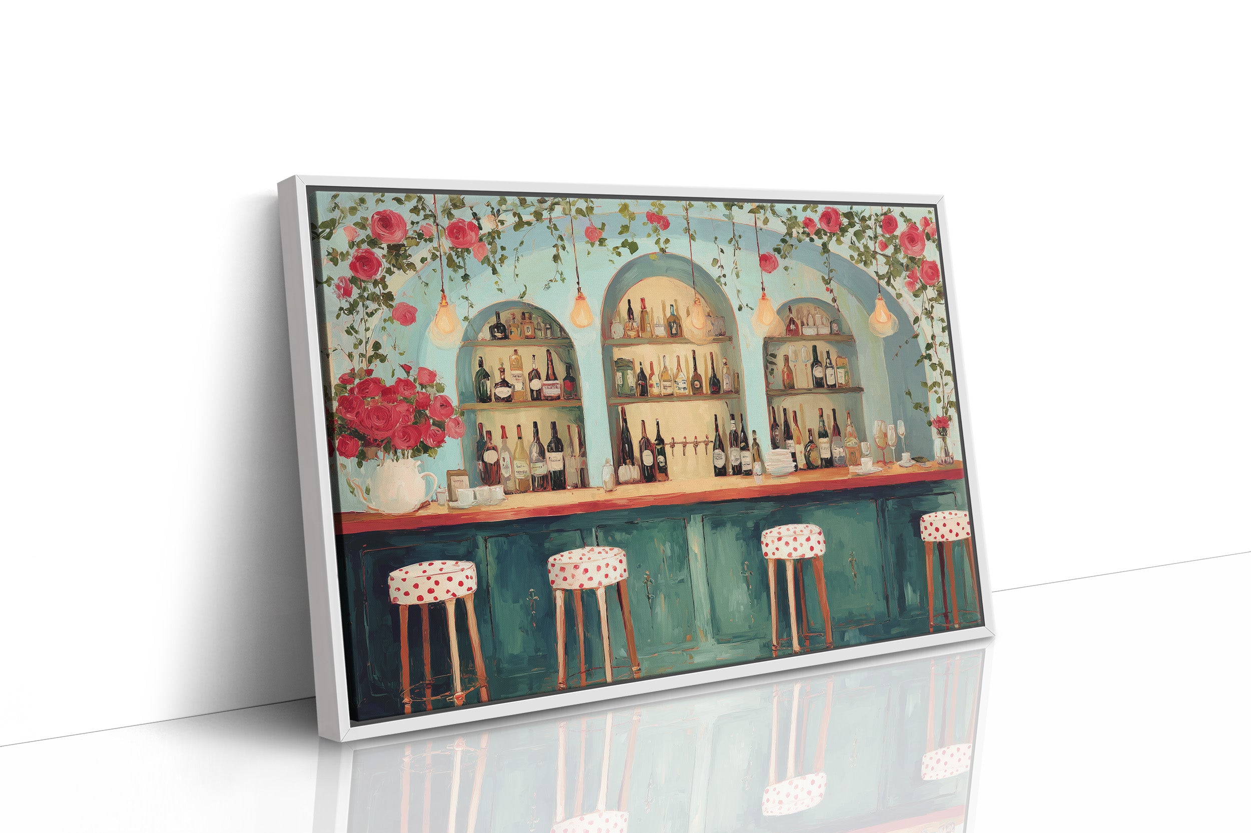 Roses Over the Midnight Bar