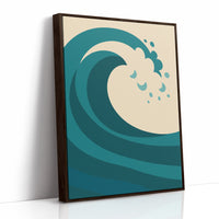 Teal Curl Meets Desert Calm