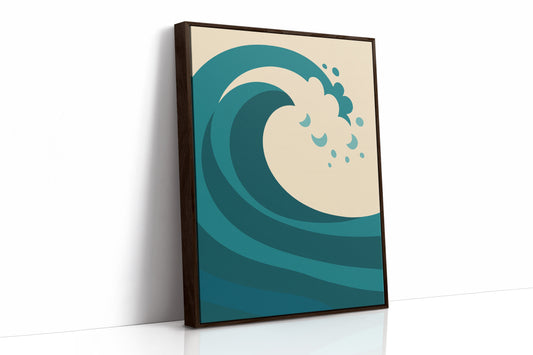 Teal Curl Meets Desert Calm