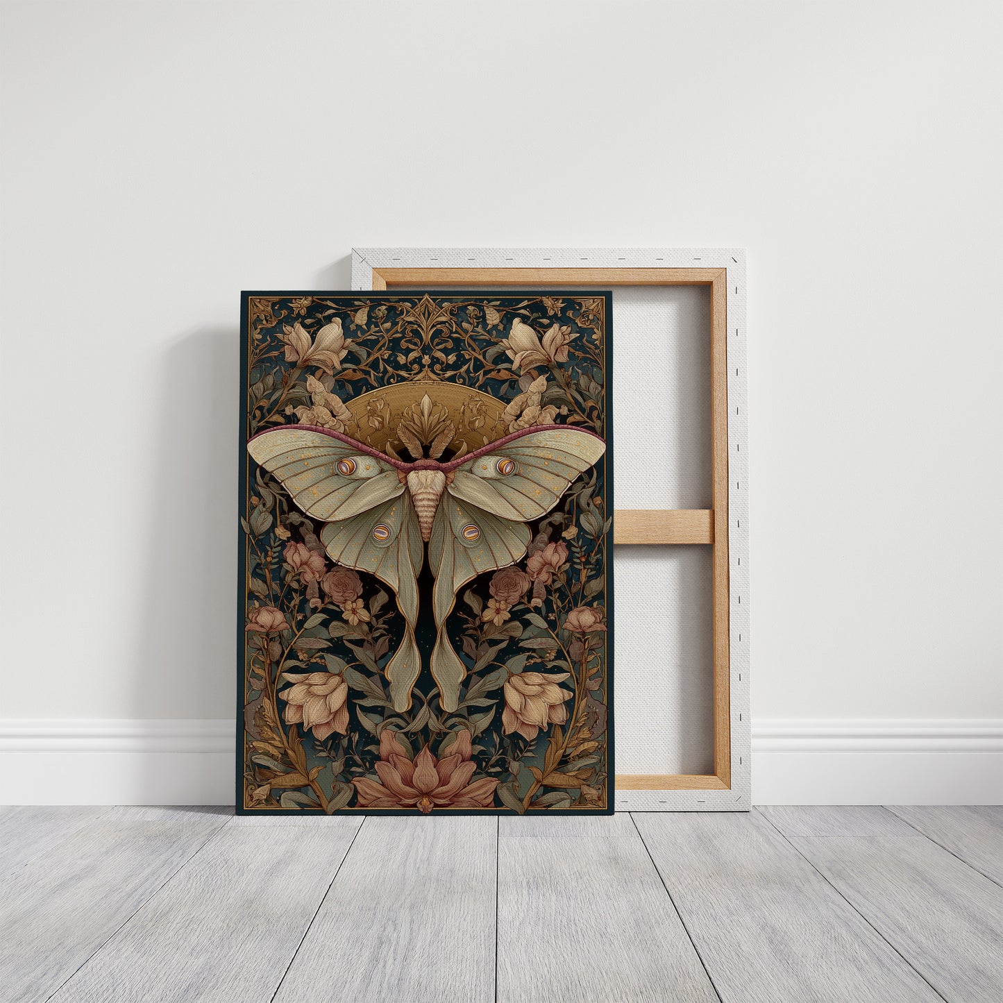 Nocturnal Symmetry: Art Nouveau Moth