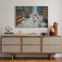 Manhattan's Christmas Ballet In Snow