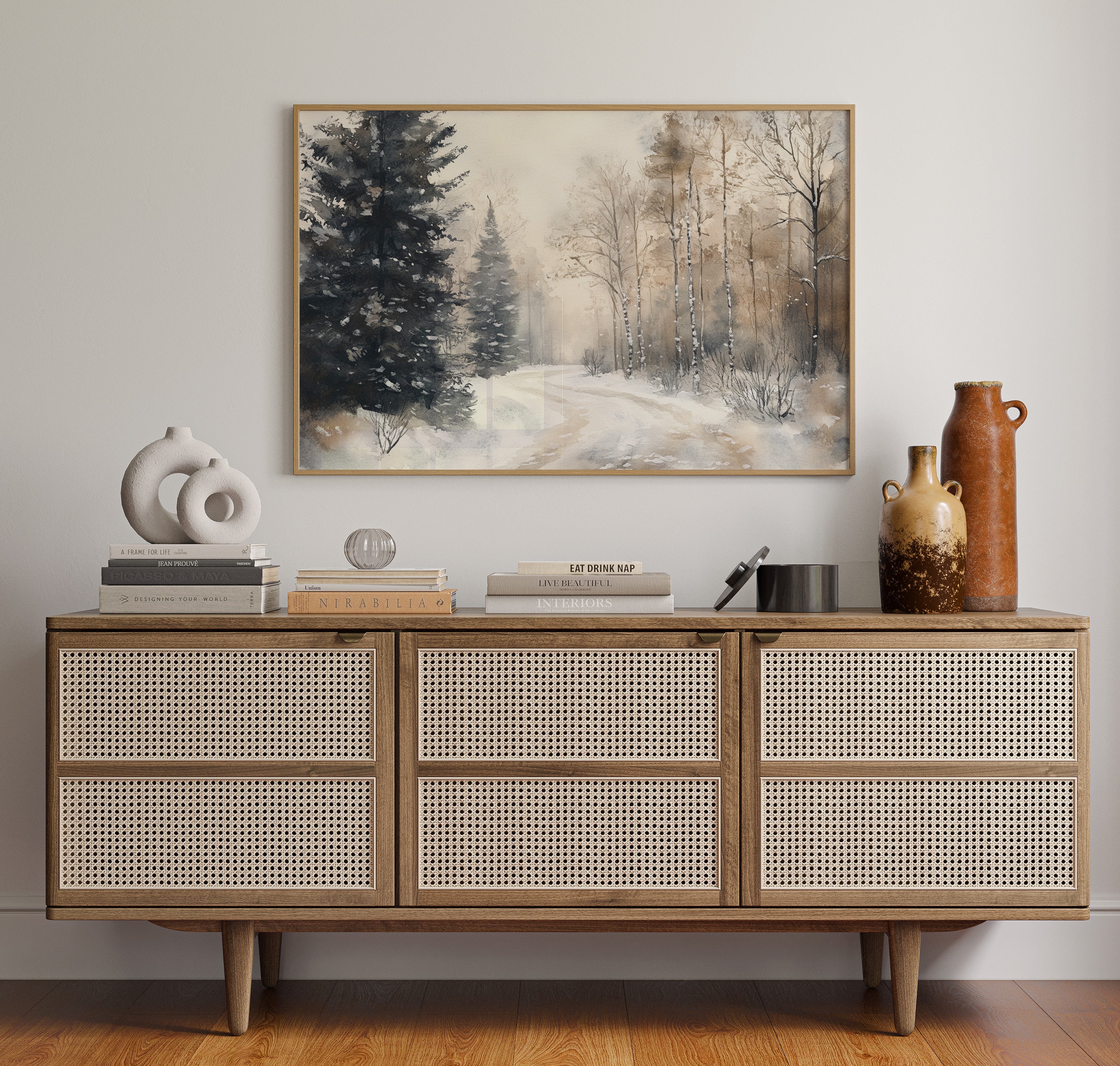 Snow Winds Through Silent Pines