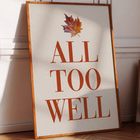 Maple Leaves Write Autumn Letters