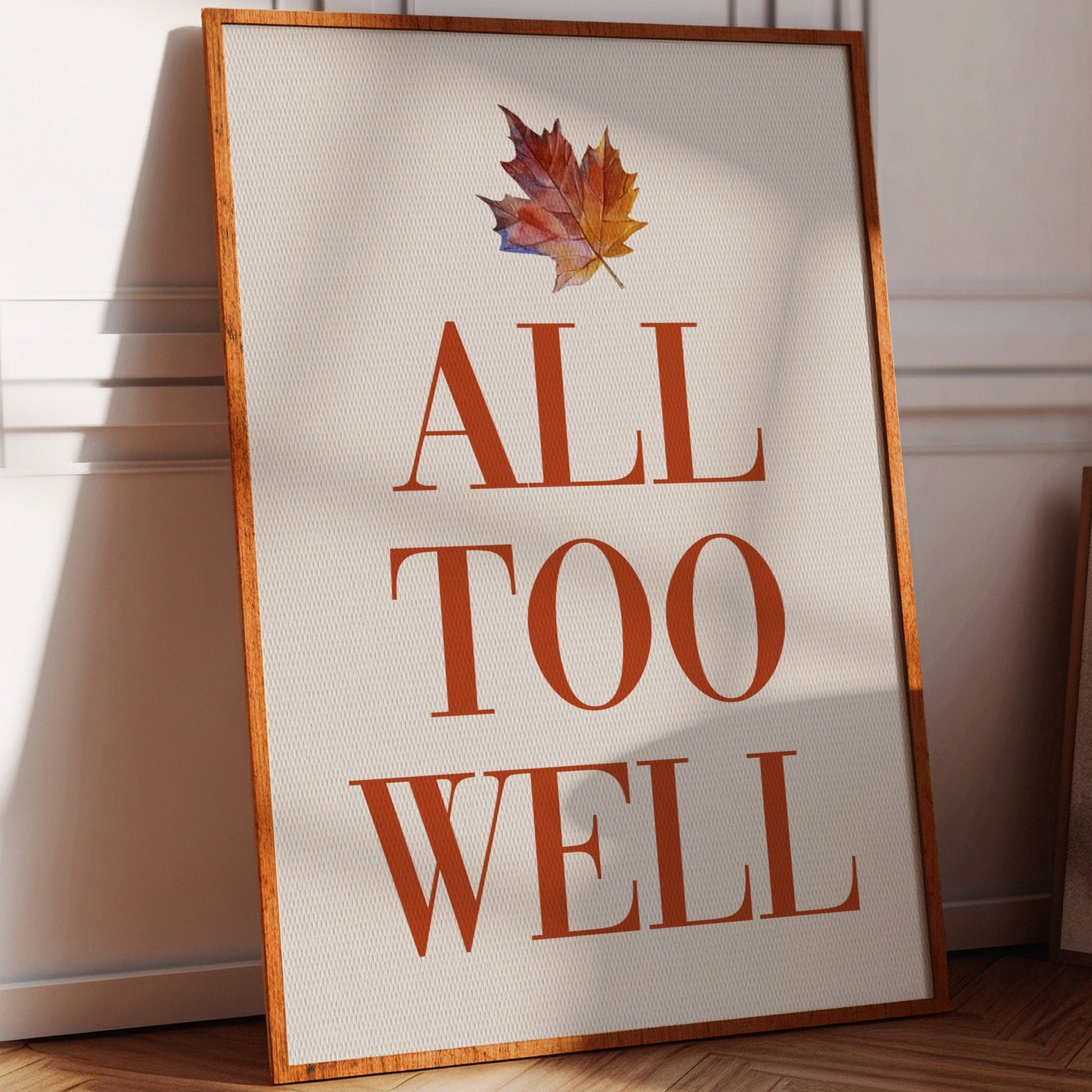 Maple Leaves Write Autumn Letters