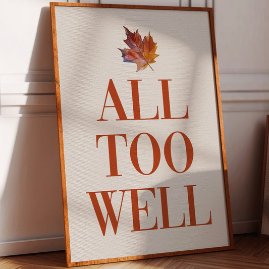 Maple Leaves Write Autumn Letters