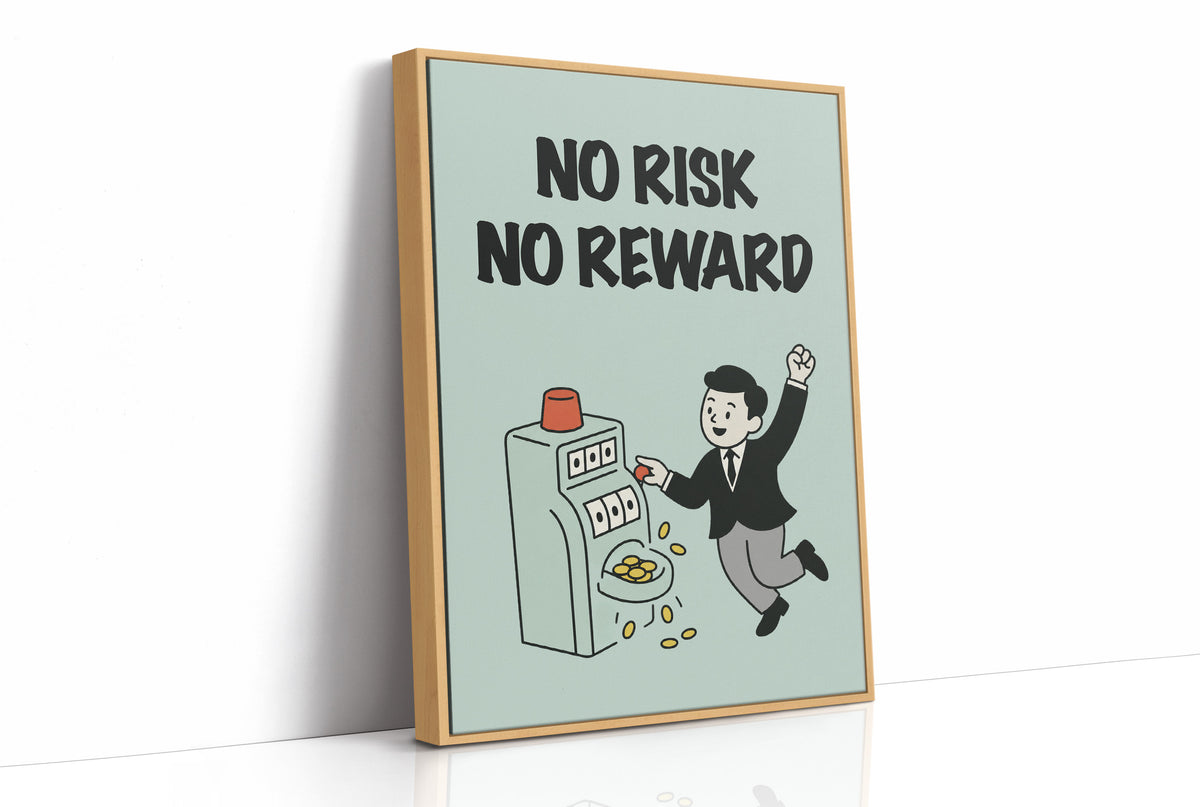No Risk No Reward Slot Machine Art