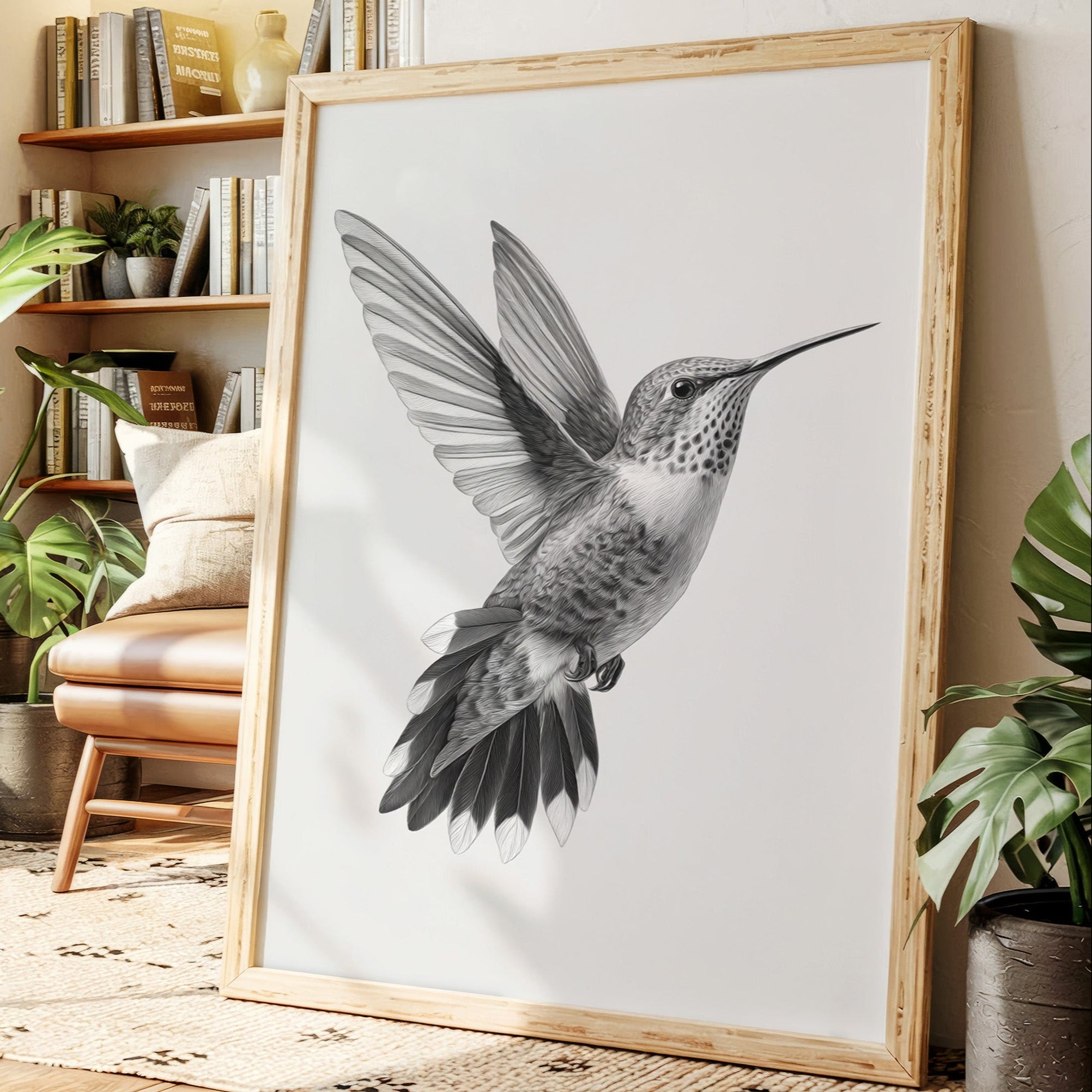 Graceful Hummingbird in Flight