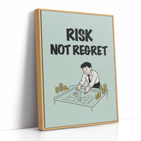Risk Not Regret Dice Table Art