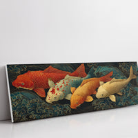 Koi Beneath the Midnight Waves