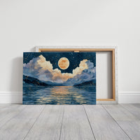 Golden Moon Over Sleeping Water