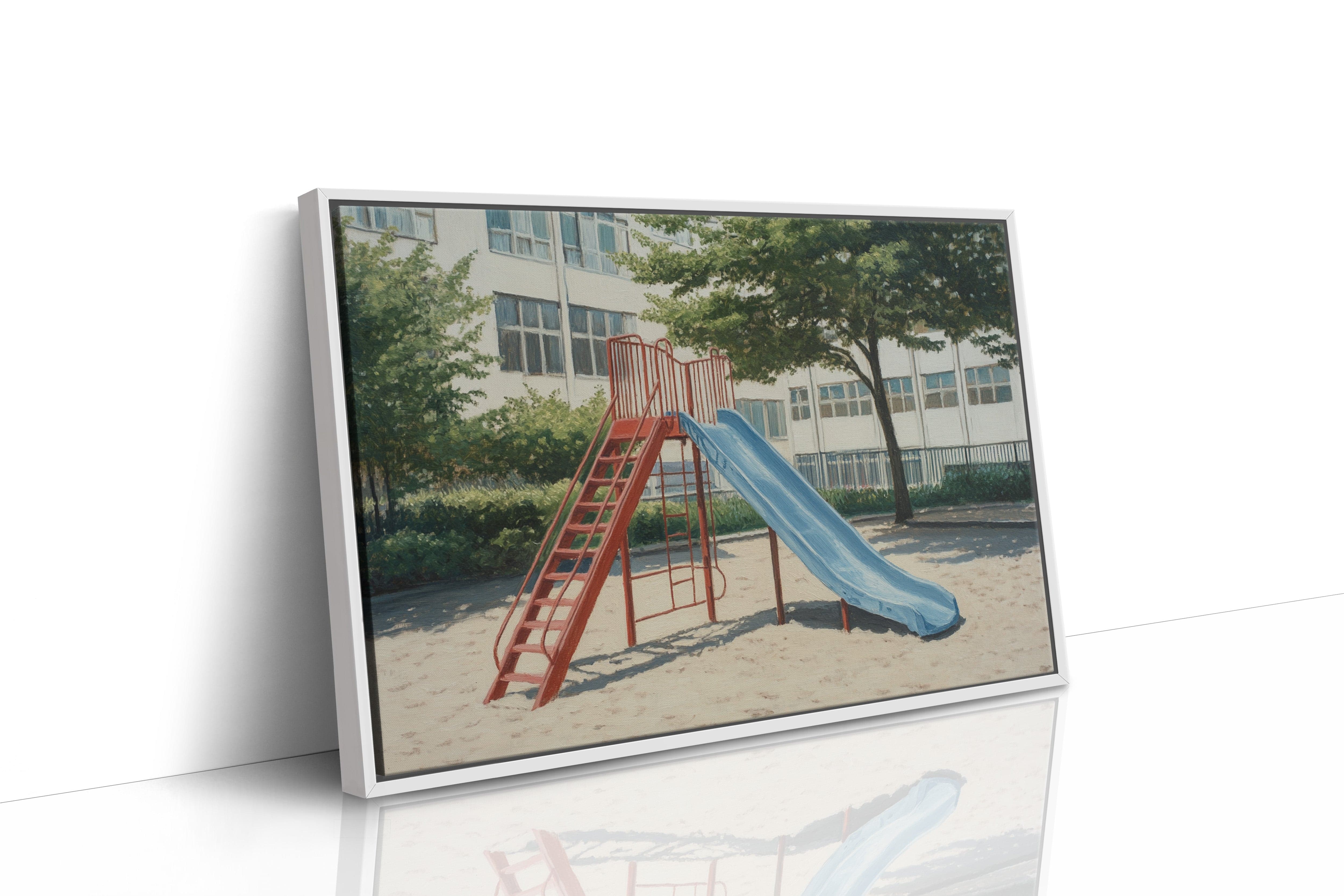 Empty Playground Holds Summer Memories