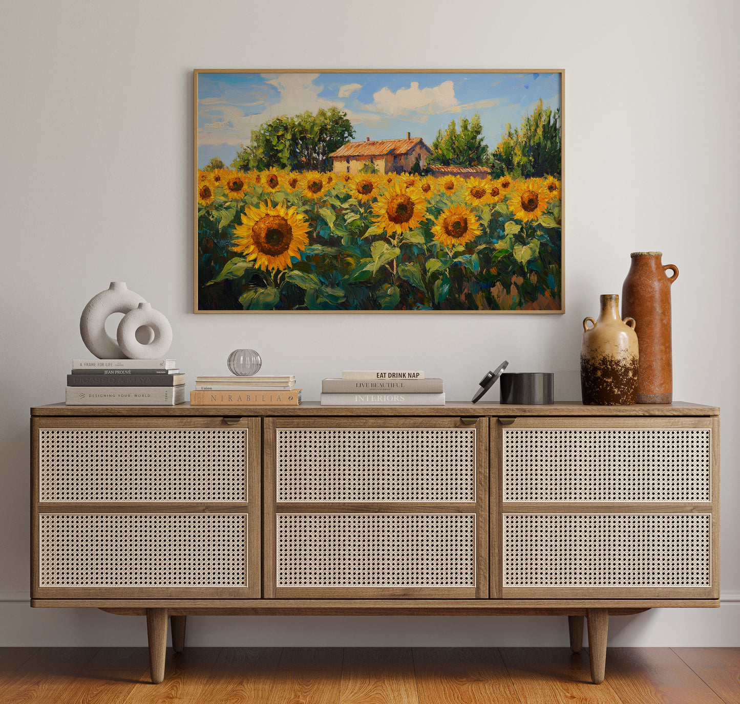 Summer Blooms Near Rustic Home
