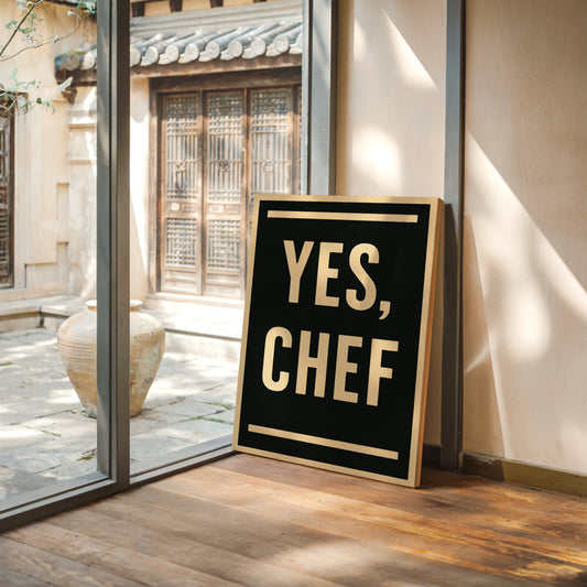 Yes Chef Kitchen Command Print