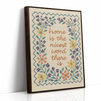 Cross-Stitched Warmth On Weathered Wood