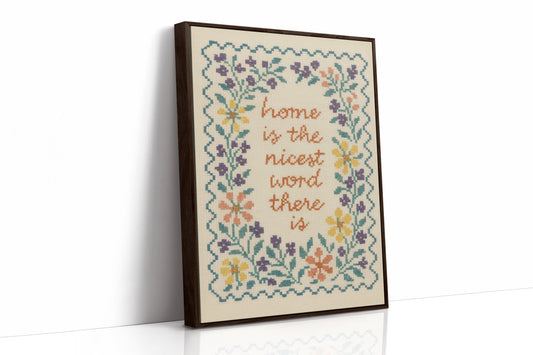 Cross-Stitched Warmth On Weathered Wood