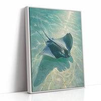 Spotted Grace Glides Through Jade Waters