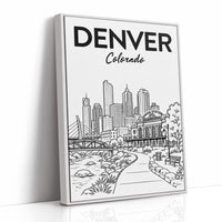 Denver, Union Station Line Art