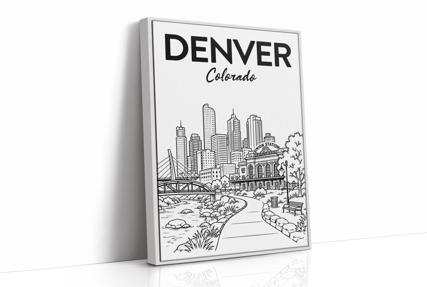 Denver, Union Station Line Art