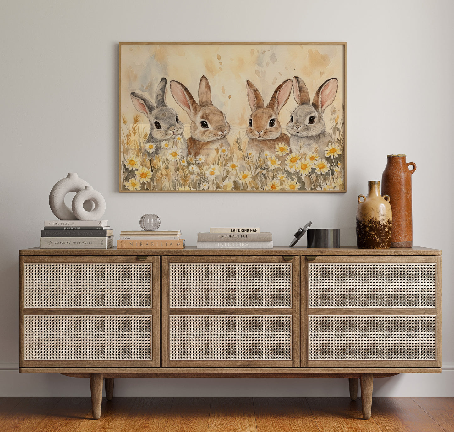 Cottontails Share Summer Daisy Tales