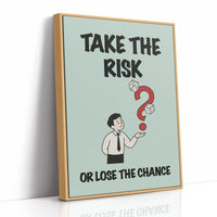 Take the Risk Dice Question Mark Art