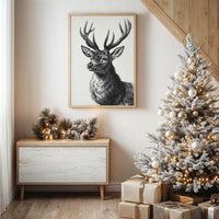 Antlers Sketch By Christmas Glow