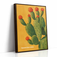 Desert Bloom Against Golden Sky