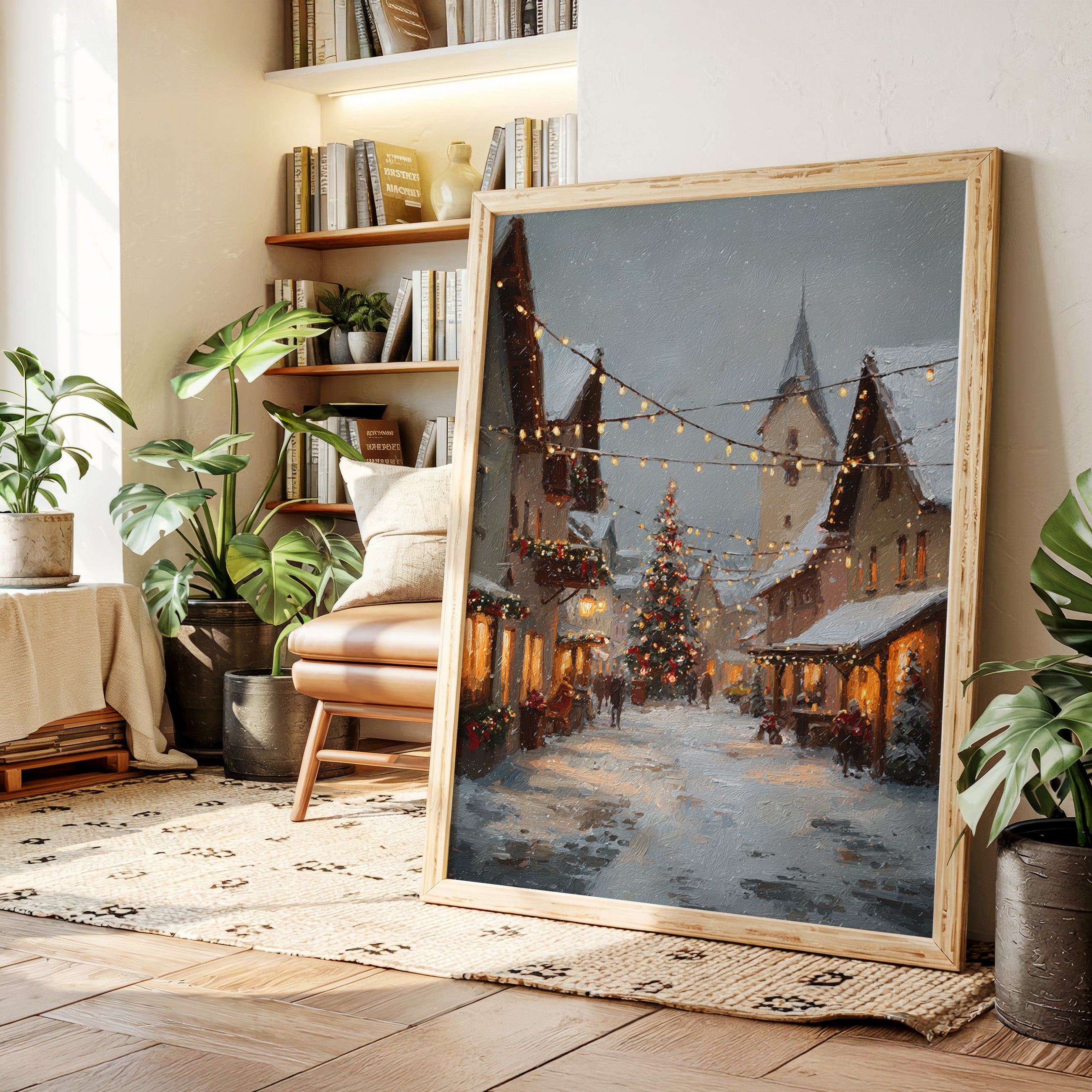 Twinkling Lights and Frosted Streets