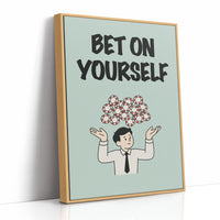 Bet on Yourself Poker Chip Art