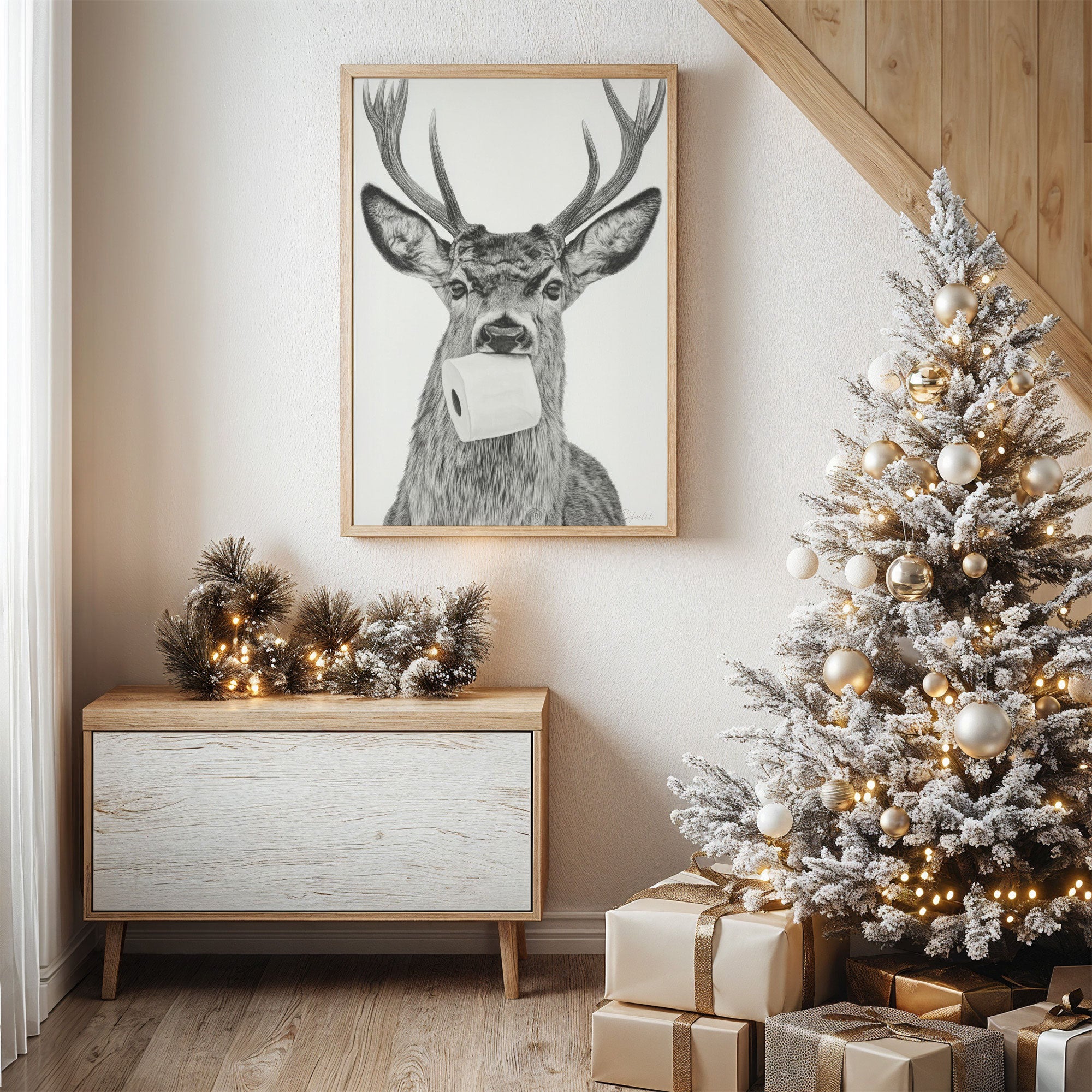 Stag's Unexpected Bathroom Break