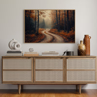 Autumn Roads Wind Through Golden Mist