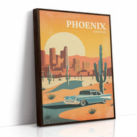 Sunset Cruising Through Desert Horizons