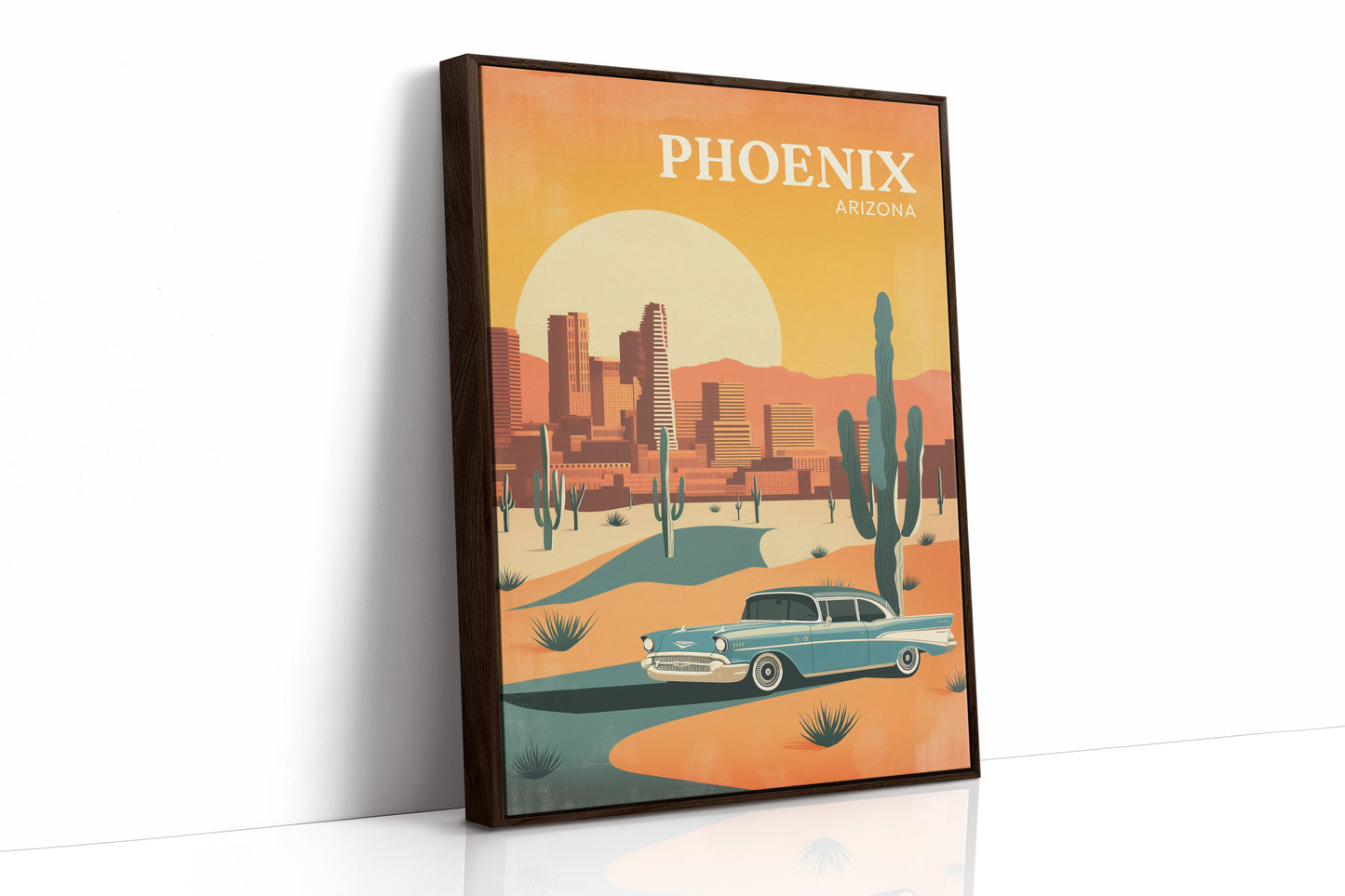 Sunset Cruising Through Desert Horizons