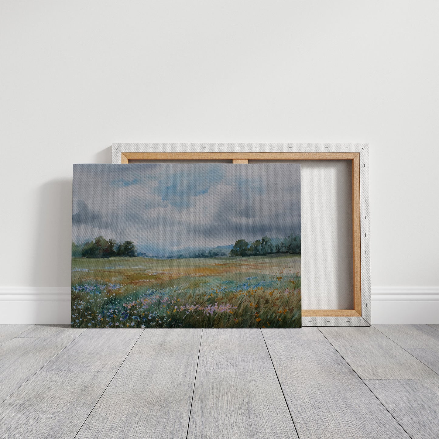 Wildflowers Between Sky And Field
