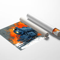 Steam Engine in Blazing Orange
