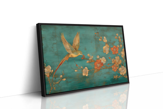 Hummingbird Seeks Morning Plum Blossoms