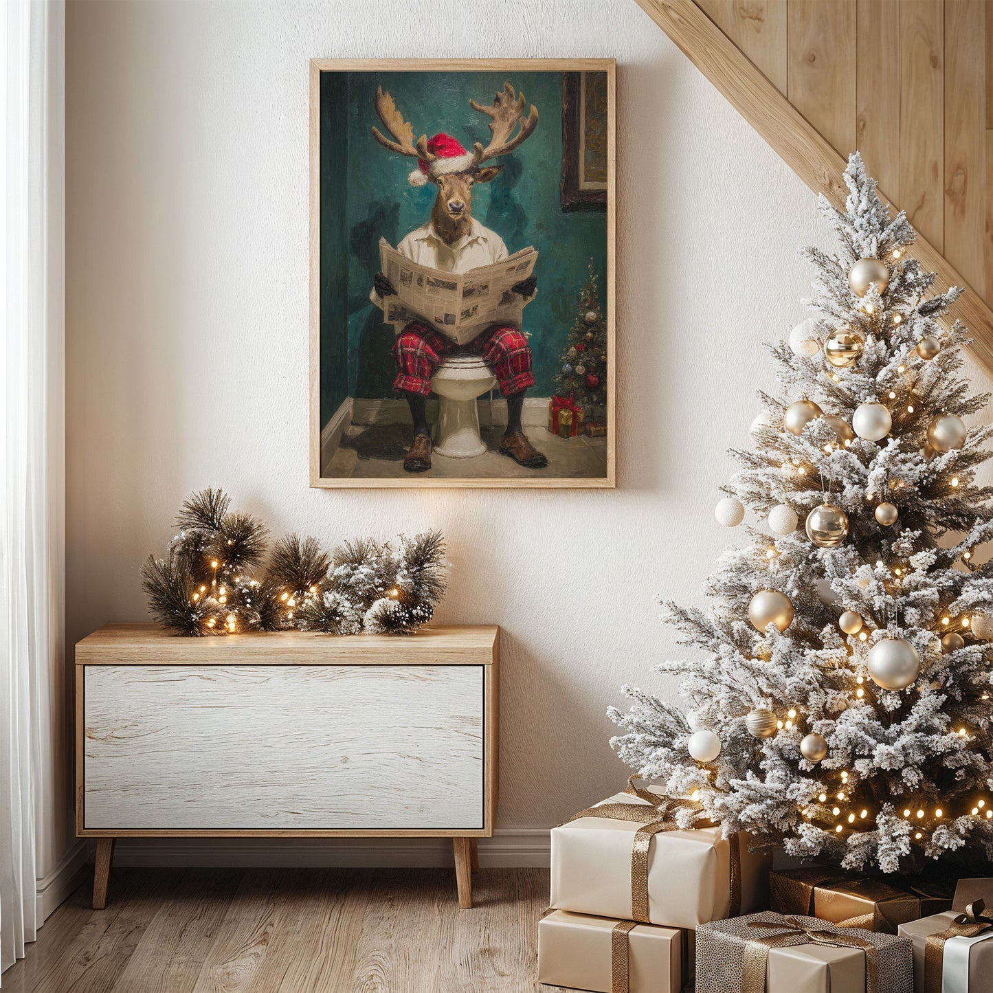 Morning News With Festive Antlers