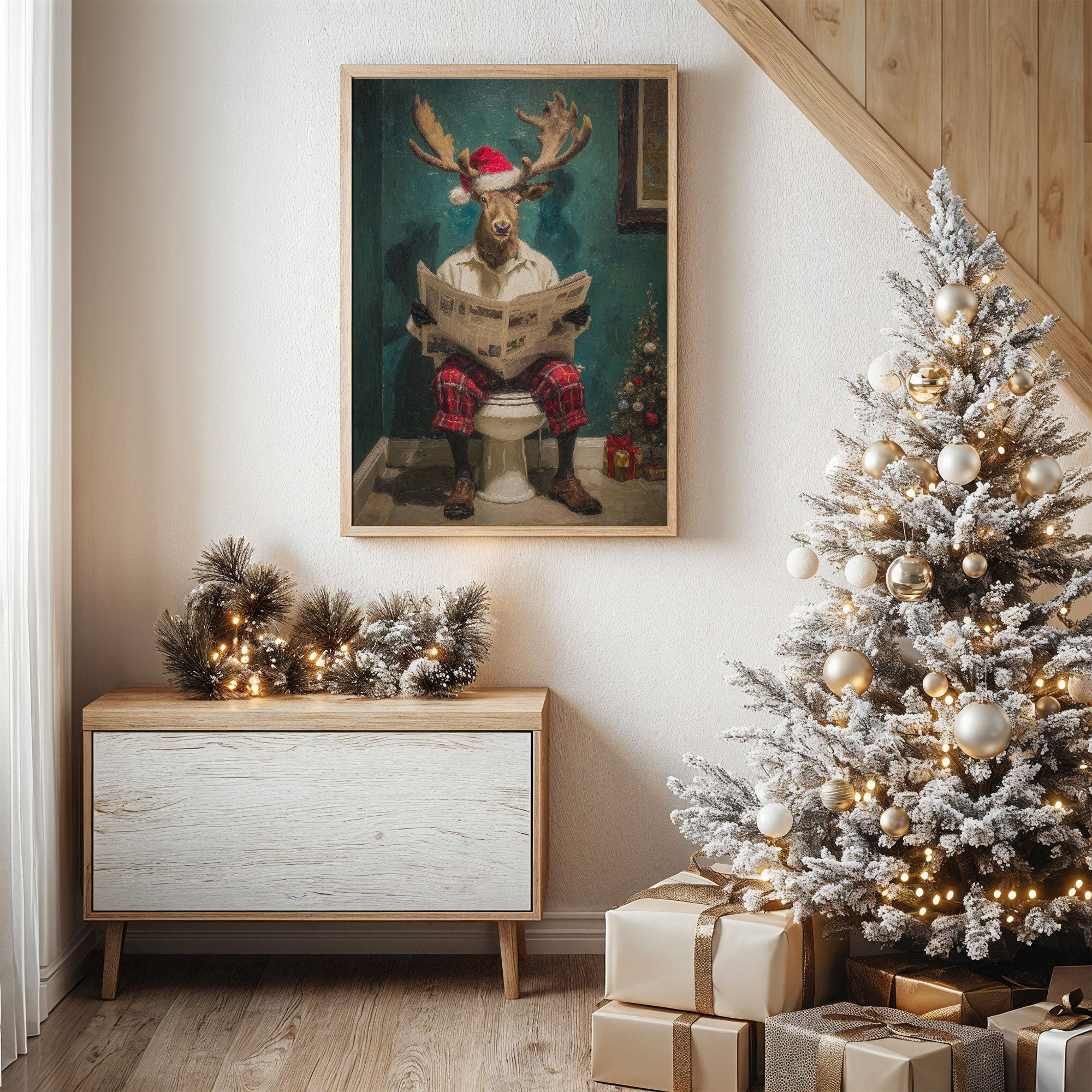 Morning News With Festive Antlers