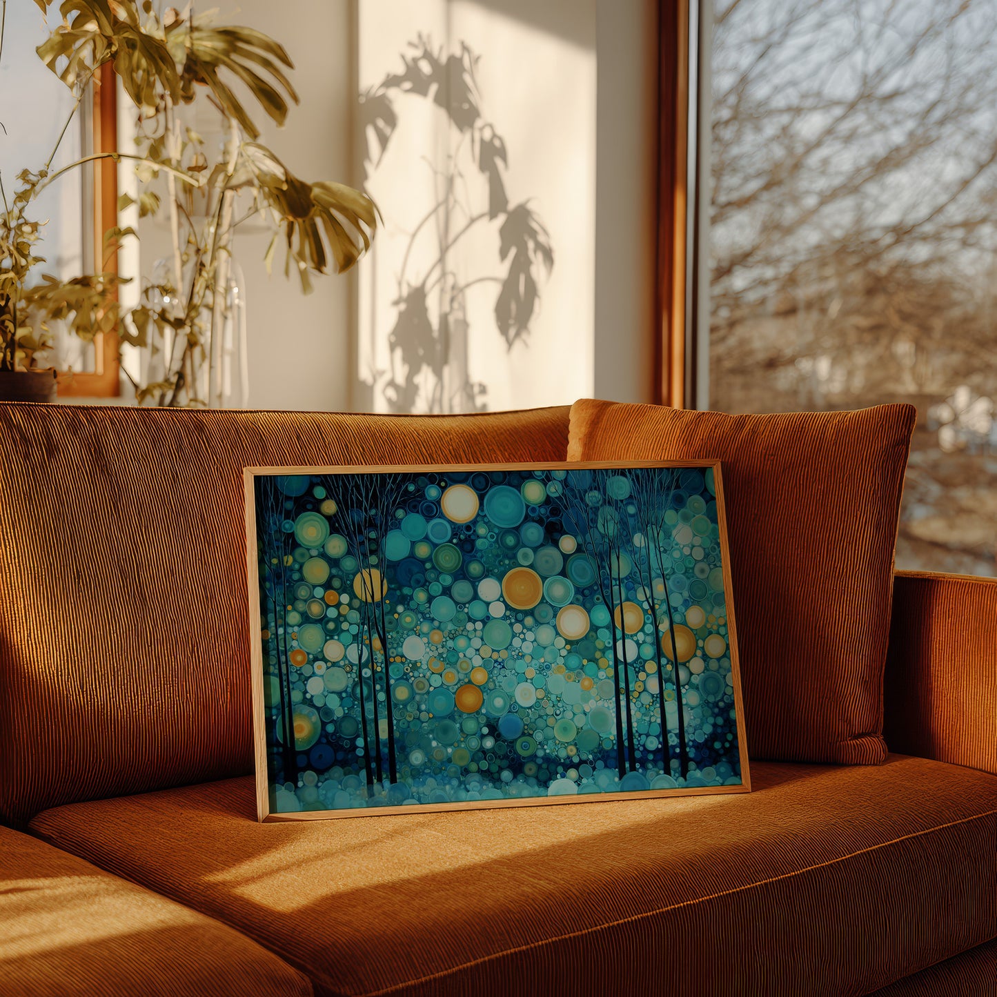 Fireflies Dance Through Midnight Forest