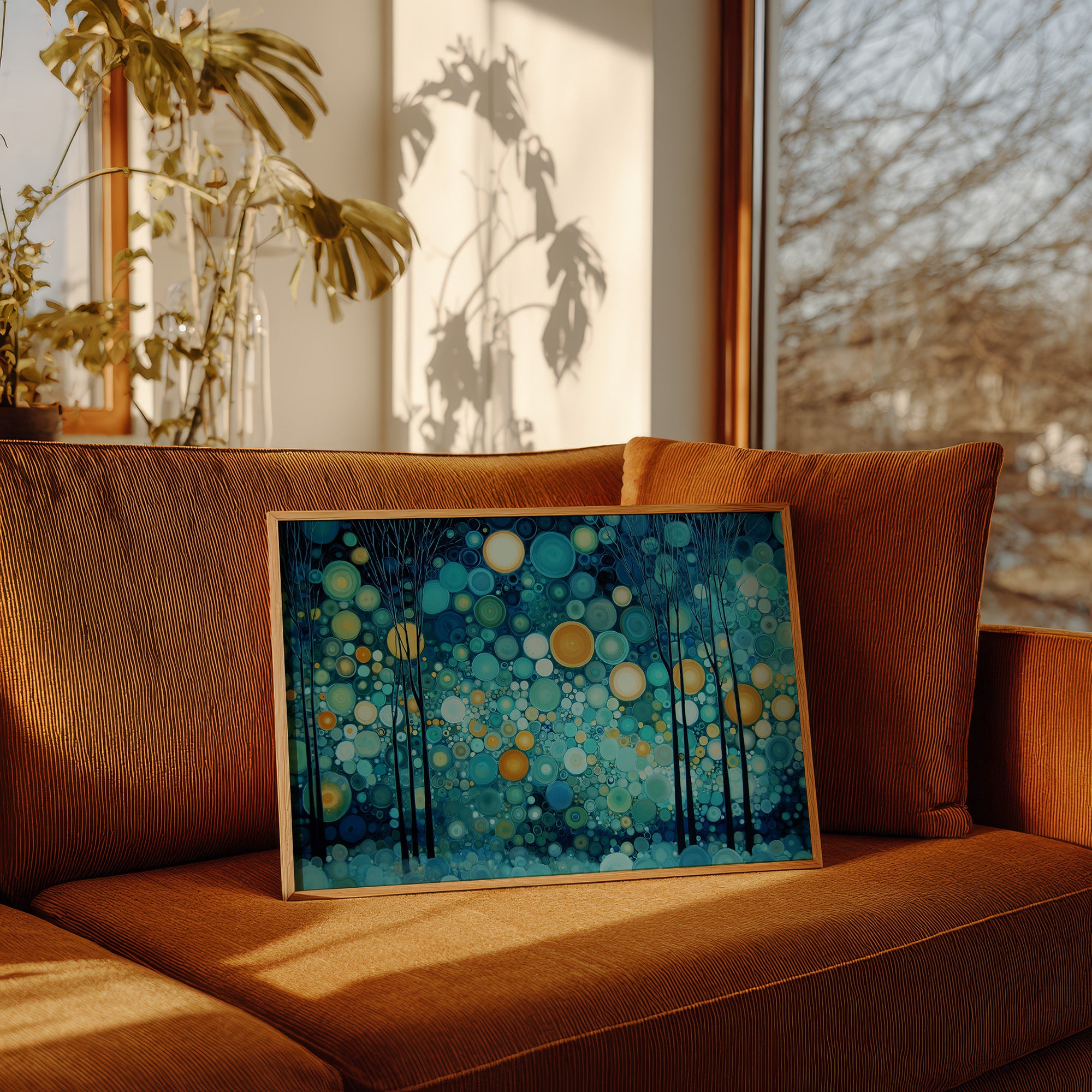 Fireflies Dance Through Midnight Forest