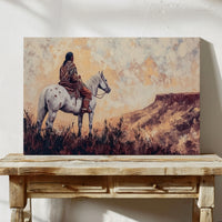 Twilight Scout Above Painted Mesa