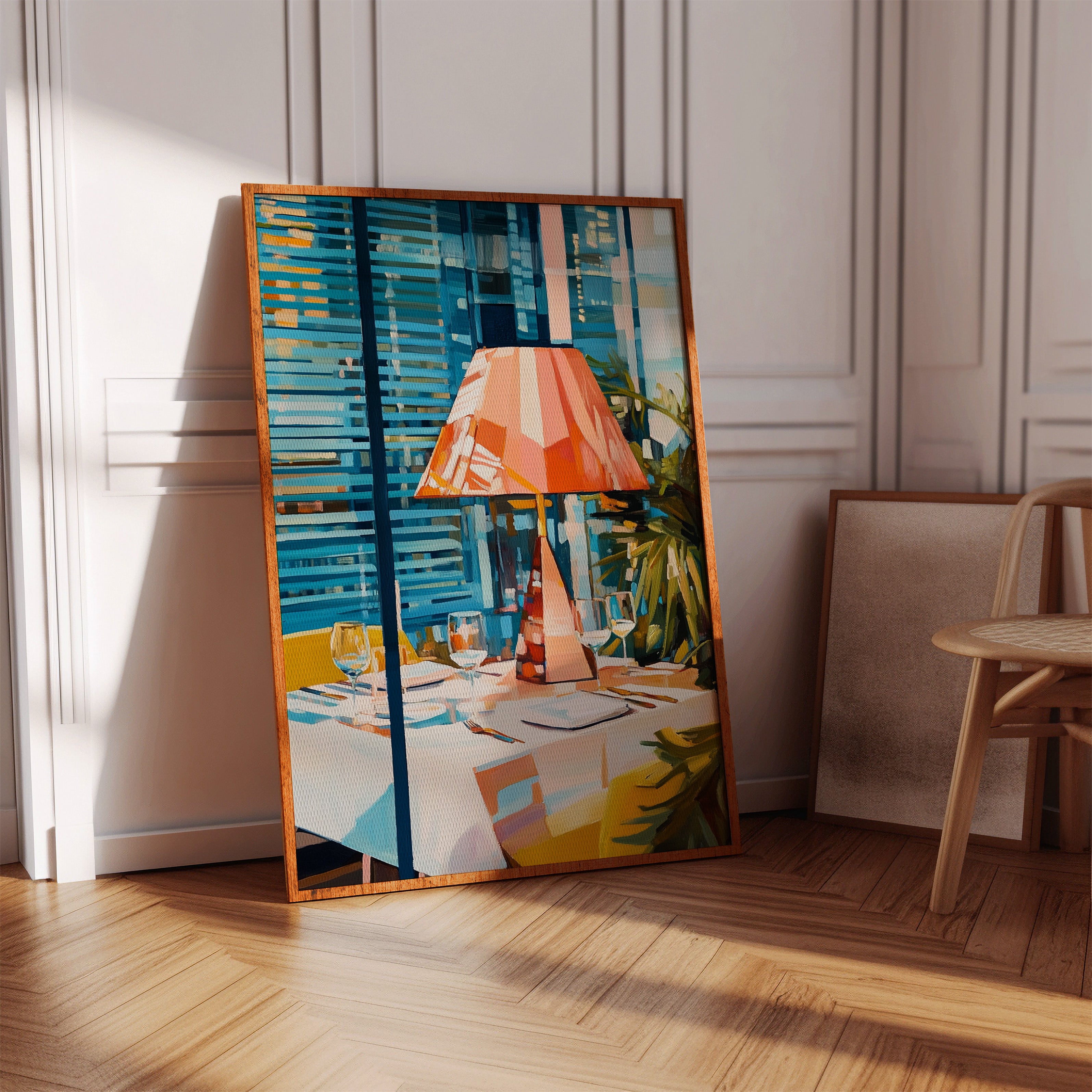 Coral Lamp Lights Summer Evening